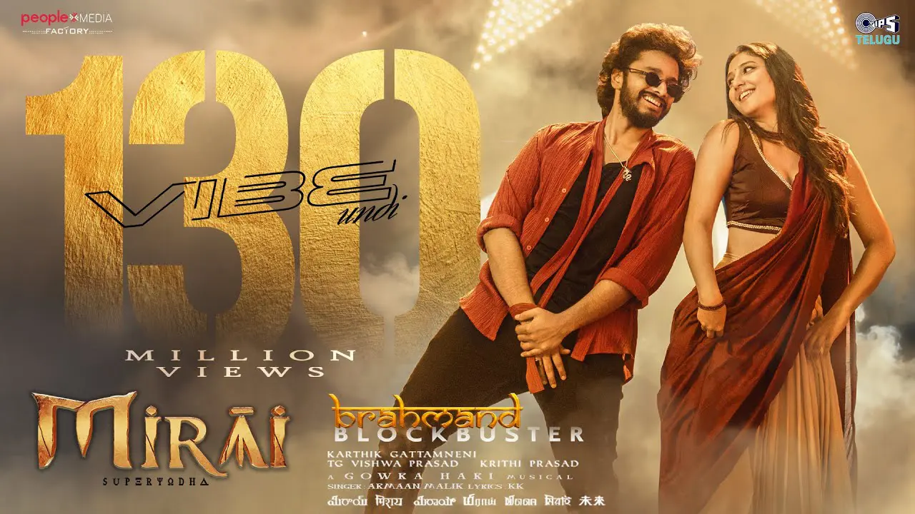 Vibe Undi song from Mirai movie featuring Teja Sajja